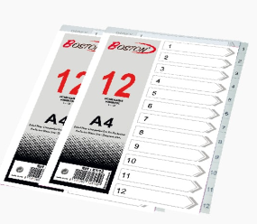Intercalaire en plastique 12 positions
