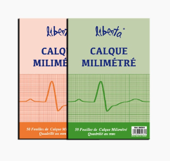 Bloc calque millimétré