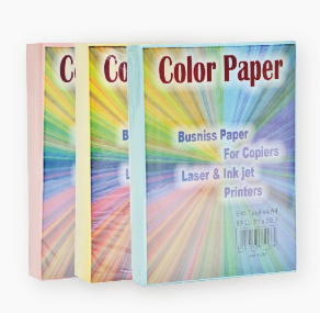 Papier photocopie en couleurs A4
