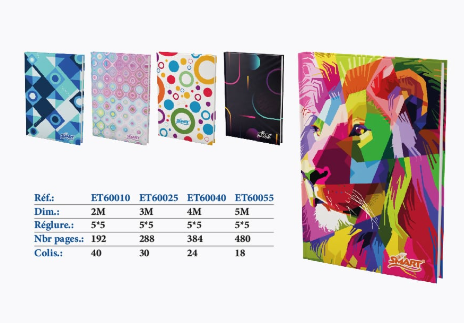 Cahier universitaire 5*5