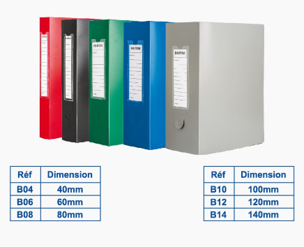 Boite archive en plastique