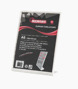 Support publicitaire en plastique A6