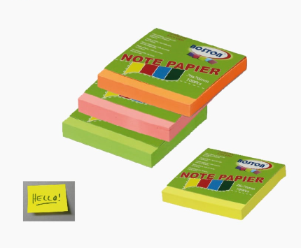 Note post-it ( couleurs fluorescent )