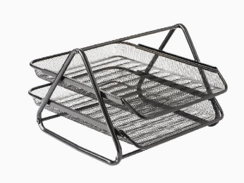 Panier à courrier en métal